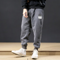 Newly Autumn Fashion Men Jeans Loose Fit Casual Corduroy Cargo Pants Wide Leg Harem Trousers Streetwear Hip Hop Jogger Pants Men