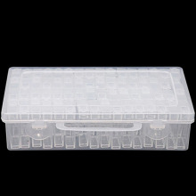 64pcs Diamond Painting Accessories Transparent Plastic Storage Box Sorting Organizer With Compartment For Nail Jewelry Drill Box
