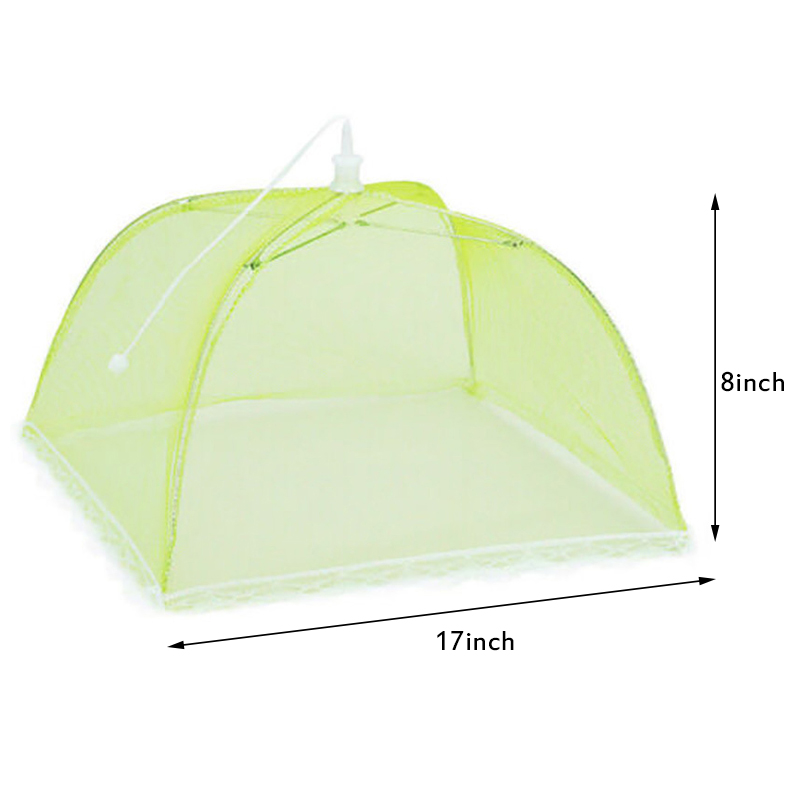 Nylon Food Cover Mesh Food Tent 17"x17"Pop-Up Umbrella Screen Insect Prevention Specialty Tools Kitchen Tools & Gadgets