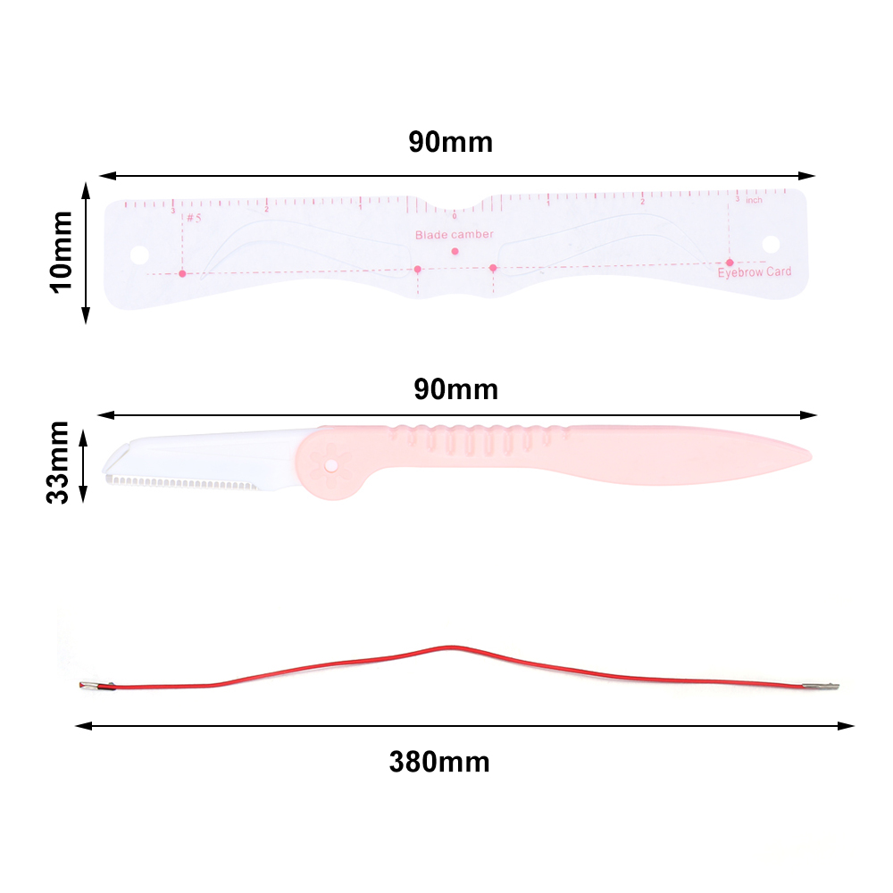 14 Pcs/set Eyebrow Shaper Kit With Strap & Eyebrow Razor Reusable DIY Grooming Eyebrow Stencil Template Makeup Tools Accessories
