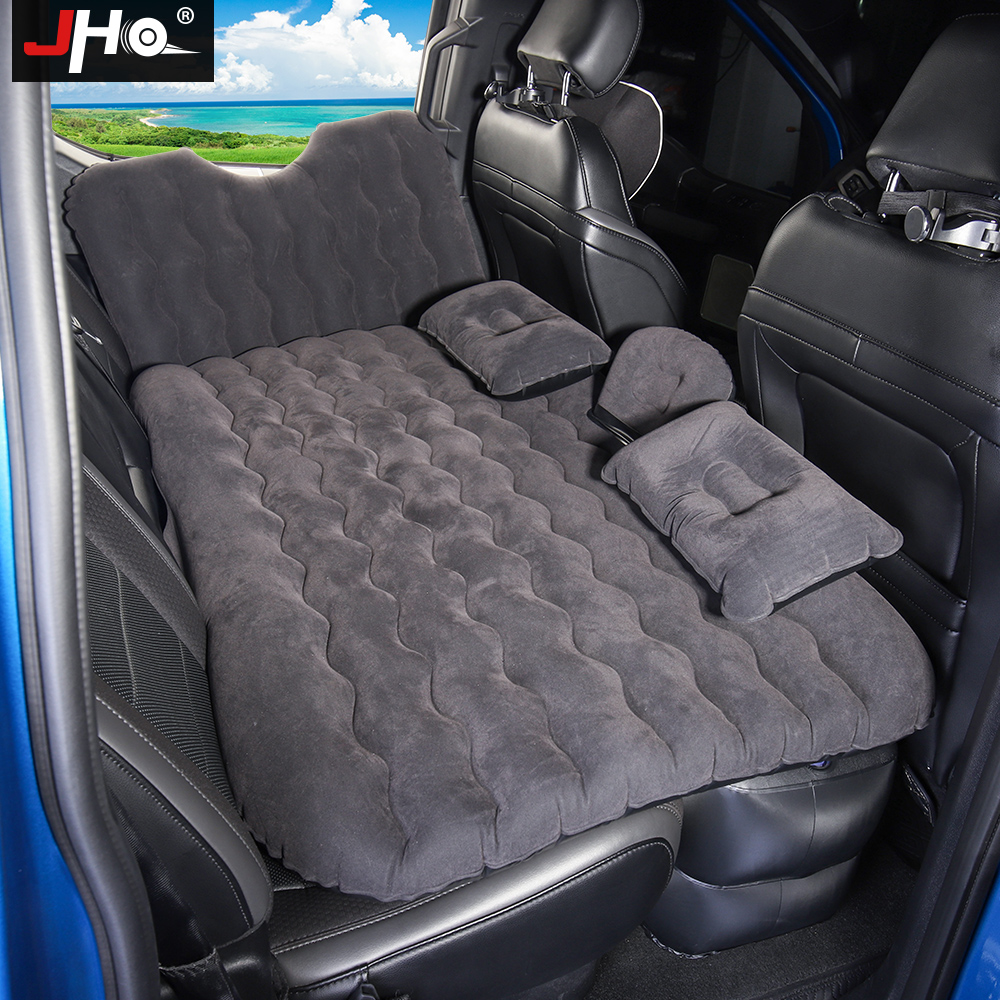JHO Universal Car Air Inflatable Travel Mattress Bed for Back Seat Multi functional Sofa Pillow Outdoor Camping Mat Cushion