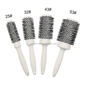 customized colorful round anti-static salon hair brush