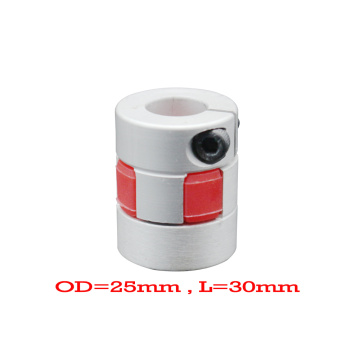 Hot4pcs/lot XB Coupler Aluminium Plum Flexible Shaft Coupling D25L30 8x10mm Motor Connector Flexible Coupler 5/6/6.35/8/10/12mm