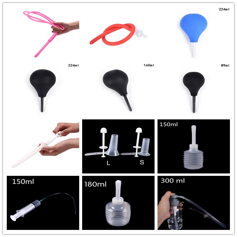 1PCS Syringe Vaginal Wash Medical Enema Anal Pump Cleaning Plug Butt Plug Enema Anal Cleaner Feminine Hygiene Product