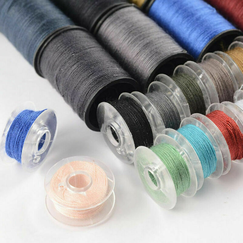 64 Rolls Sewing Machine Line Thread Spool Set Bobbin Cotton Reel Needle Tape Kit Sewing Machine Line Kit Metal And Plastic