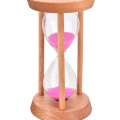 3 Mins Glass&Wood Sand Clock Frame Sandglass Hourglass For Living Room Room Classroom Handmade Home Kitchen Timer