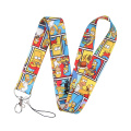 Cartoon funny characters Neck keychain necklace webbings ribbons Anime Cartoon Neck Strap Lanyard badge holder Keychain Lanyards