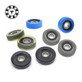 PUd10 mm inner diameter rubber bearing pulley PU polyurethane static wear-resisting rolling wheel PUd10