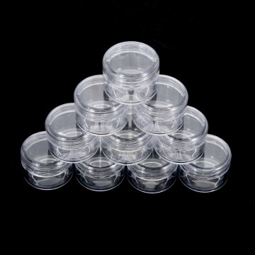 5PCS Refillable Bottles Travel Face Cream Lotion Cosmetic Container Plastic Empty Makeup Jar Pot Top selling