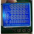 TN positive LCD Display clock and temperature