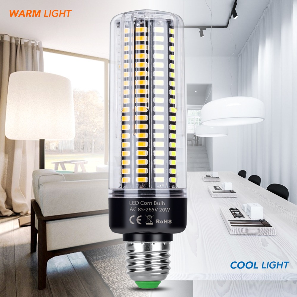 E27 LED Light E14 AC85-265V Corn Bulb lamp led Bombillas 28 40 72 108 132 156 189leds Energy saving lights Lampada More Bright