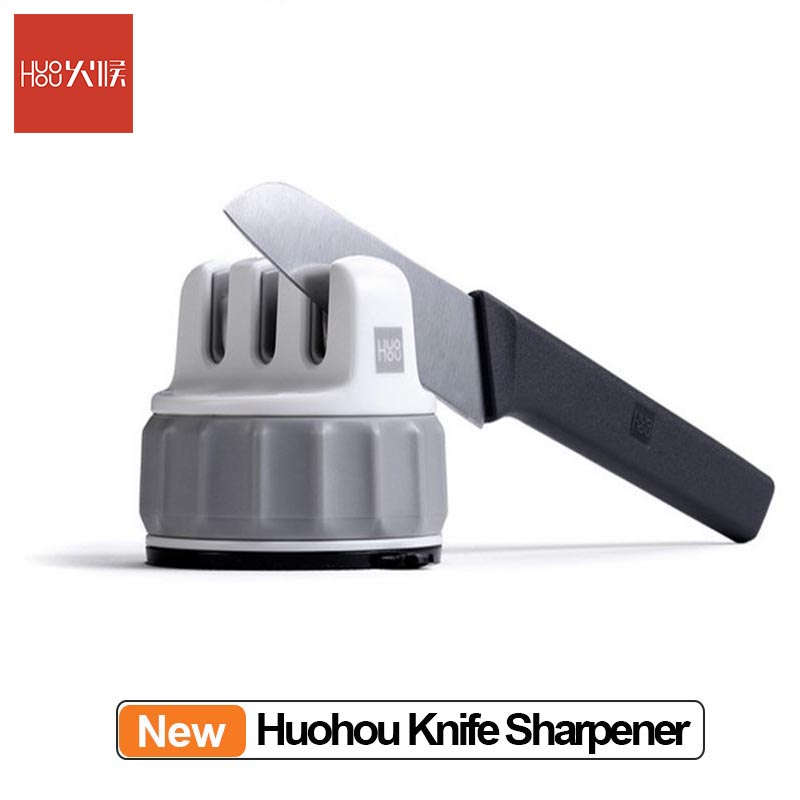 Huohou Mini Knife Sharpener Tungsten Steel Kitchen Sharpener Home Multi-Function Portable Kitchen Tools Sharpen Stone