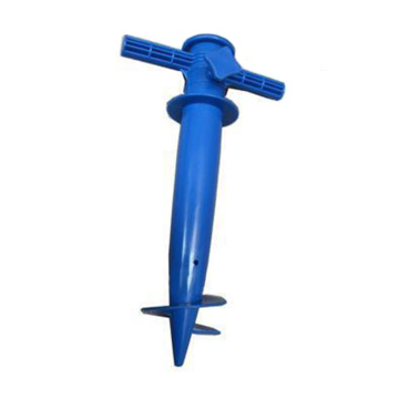 Manual Sun Shade Parasol Bracket Garden Portable Outdoor Sand Auger Accessories Patio Beach Support Umbrella Holder Random Color