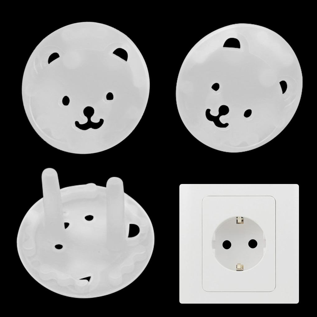 10pcs Baby Safety Child Electric Socket Outlet Plug Protection Security Two Phase Safe Lock Cover Kids Sockets Cover Plugs Cover