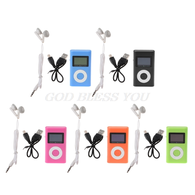 Mini USB Support 32GB Micro SD TF Card LCD Screen Music Digital MP3 Player Drop Shipping