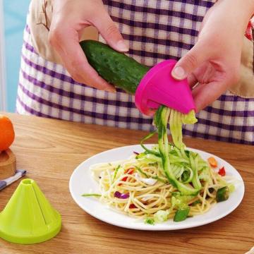 Funnel Model Spiral Slicer Vegetable Shred Device Cooking Salad Carrot Radish Cutter Kitchen Accessories Gadget