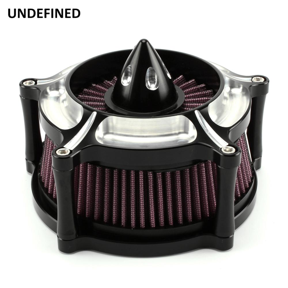 Motorcycle Air Filter Contrast Cut Turbine Air Cleaner Intake Filter For Harley Sportster XL883 1200 1991-2019 filtre a air moto