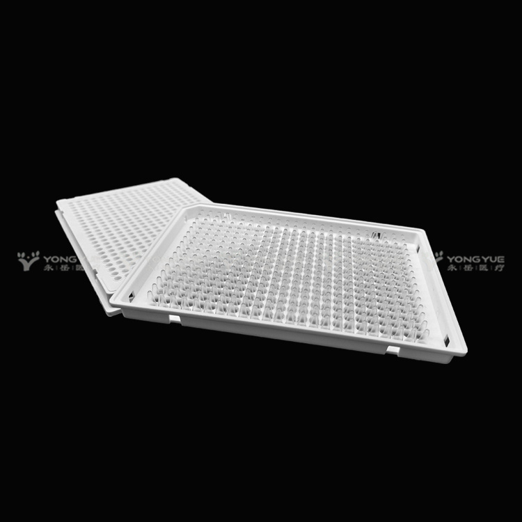 40ul 384 Well Pcr Plate Full Skirt White Frame Clear Tube