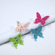 Wholesale Handmade DIY Felt butterfly brooch