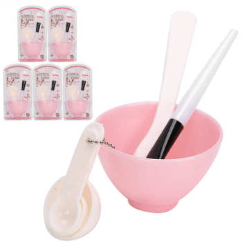 5 Set Face Mask Bowl Set 4 in 1 DIY Facial Beauty Cosmetic Makeup Tool with Brush Mixed Stir Spatula Stick Measuring Spoon Kit