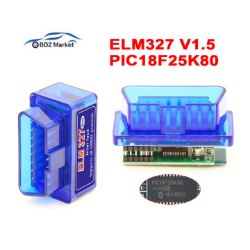 MINI PIC18F25K80 ELM327 V1.5 Bluetooth ELM 327 v1.5 OBD2 Scanner Diagnostic adapter scan tool OBD OBDII Code reader For ATAL
