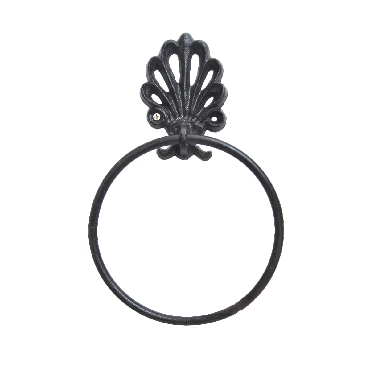 1PC Towel Ring Wrought Iron American Round Shaped Household Vintage Towel Rack Holder for Home Decor Bathroom Toliet