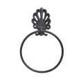 1PC Towel Ring Wrought Iron American Round Shaped Household Vintage Towel Rack Holder for Home Decor Bathroom Toliet