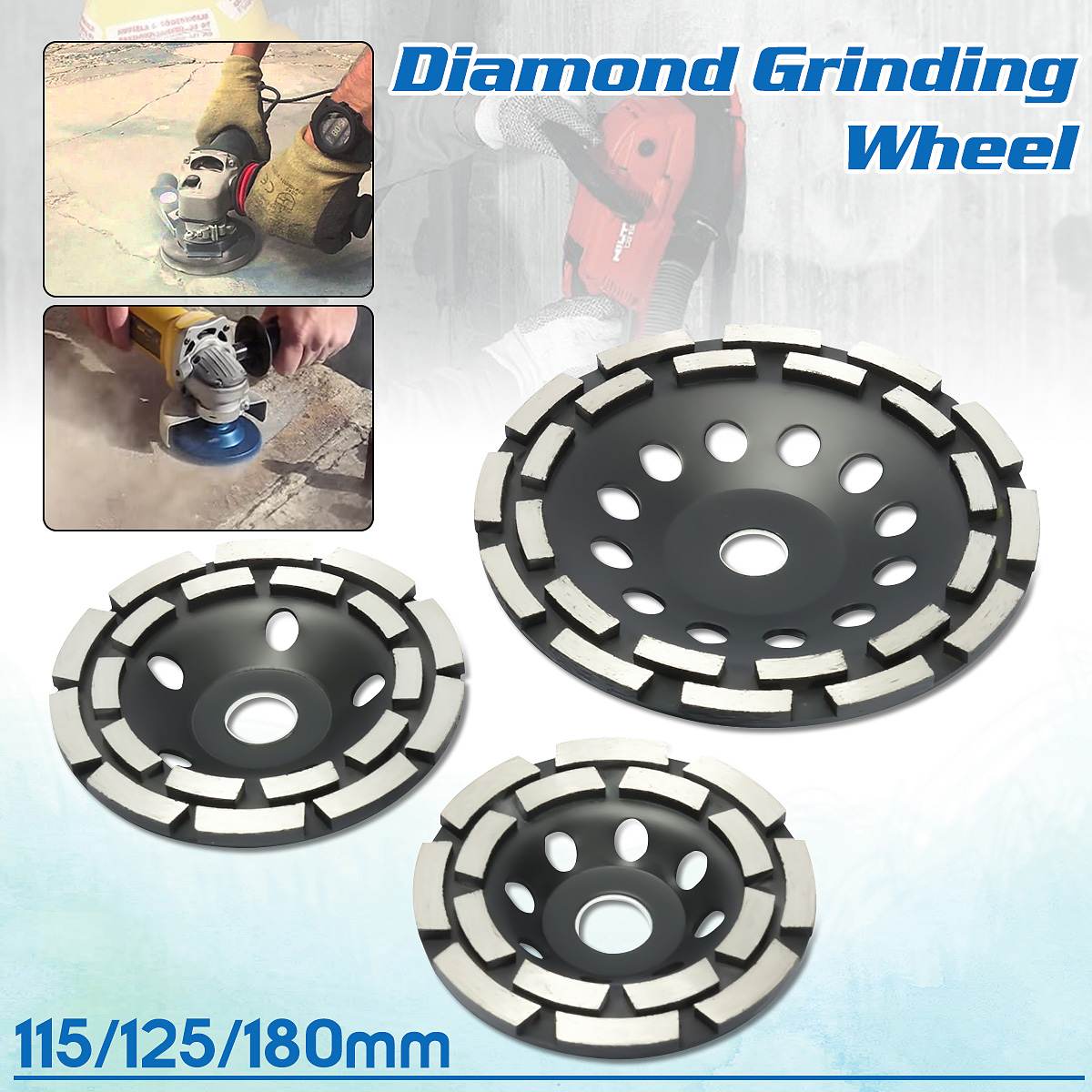 115/125/180mm Diamond Segment Grinding CUP Wheel Disc Grinder Concrete Stone
