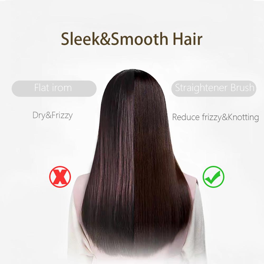 Hot Sale Professional Electric Hair Straightener Comb Ionic Beard Straightener Hair Massager Brush