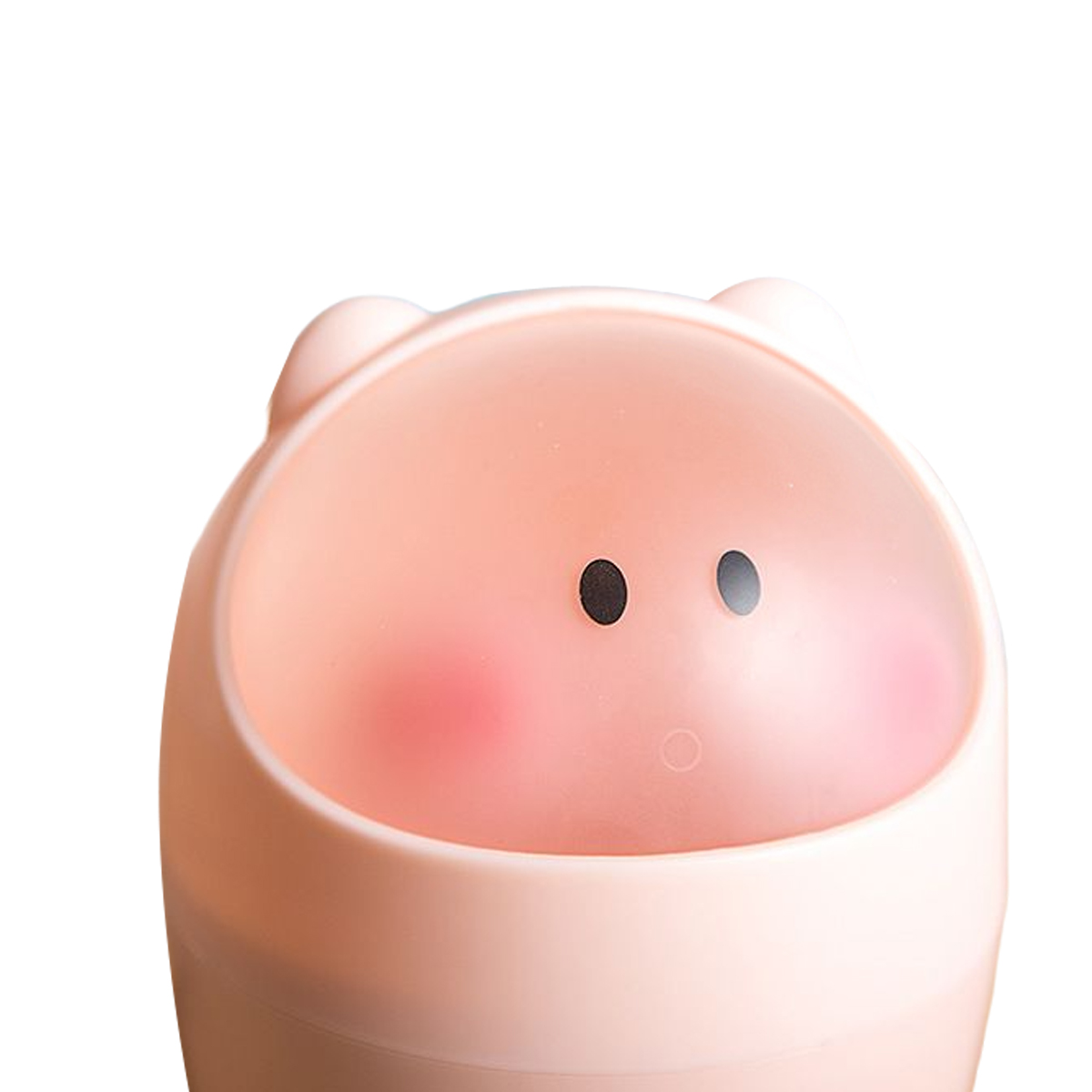 Mini Flip Storage Bucket Cartoon Pig Office Desktop Decoration Life Household Accessories Small Easy To Carry