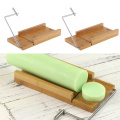 2pcs Wood Stainless Steel Soap Cutter Soap Making Craft Cutting Tools with Wire Slicer for DIY Christmas, Wedding Soap Gift
