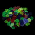 200pc Count Bingo Chips Markers Bingo Game Card 19mm Poker Parts Mixed Color
