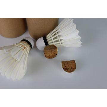 Natural Full Cork Bulb Head Goose Feather Badminton