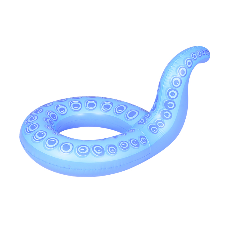 ISO9001 OEM Factory 135*92*75 cm New Octopus Tail inflatable swimming pool floating ring adult swimming circle custom pool float