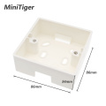 Minitiger External Mounting Box 86mm*86mm*34mm for 86mm Standard Touch Switch and Socket Apply For Any Position of Wall Surface