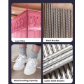 Princess Three-door Mosquito Netting for Bed Pink Palace Mosquito Net King Queen Size Canopy Bed Including Steel Bracket