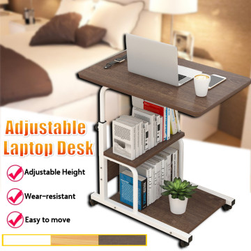 Movable Computer Table 60x40CM Adjustable Portable Laptop Desk Rotate Laptop Bed Table Can be Lifted Standing Desk