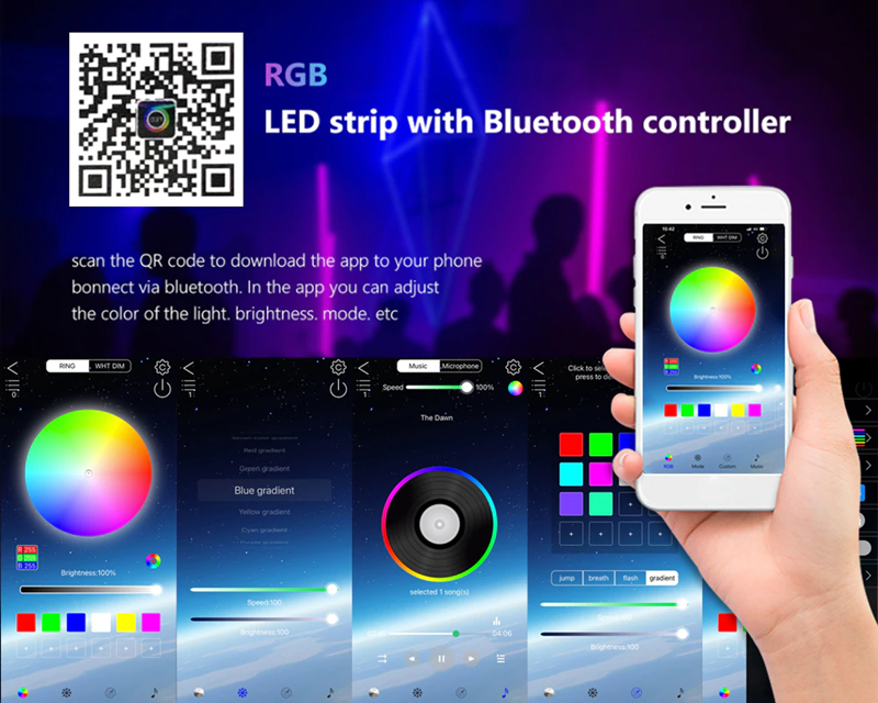Led String With Bluetooth Controller