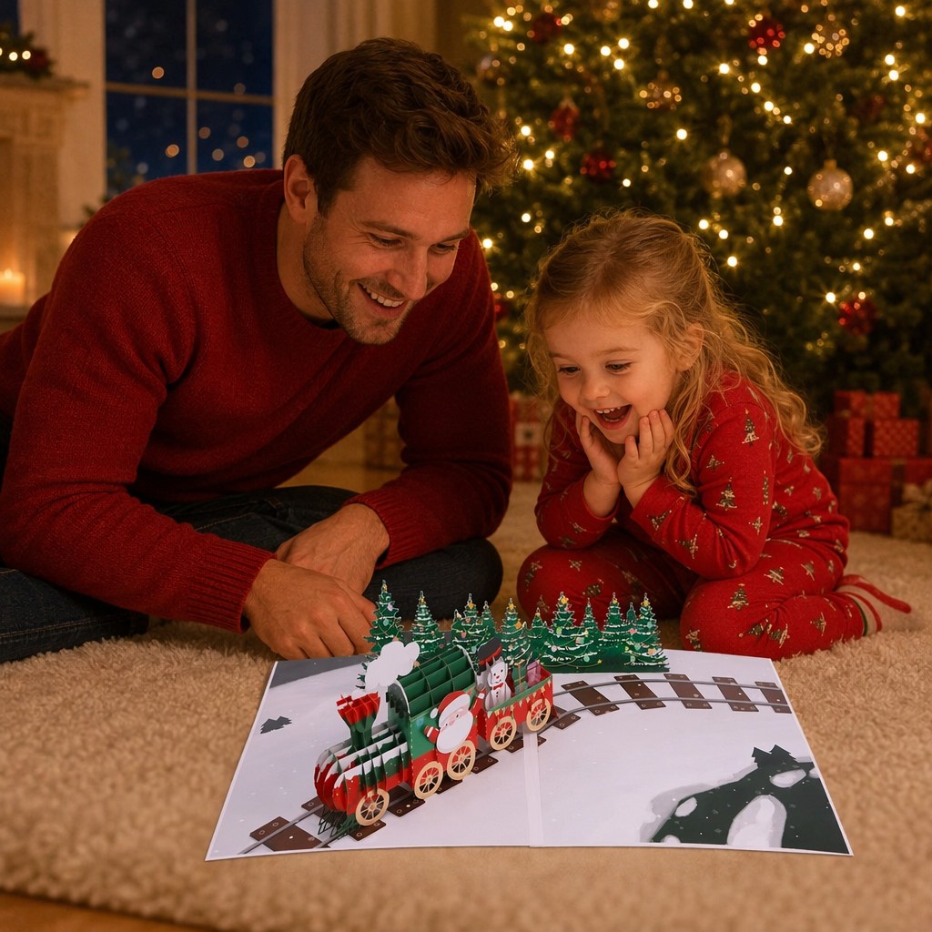 3D Christmas Pop Up Greeting Cards