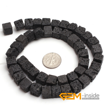 8mm square shape lava stone beads natural stone beads loose beads for jewelry making beads strand 15 inches ( 38 cm ) wholesale