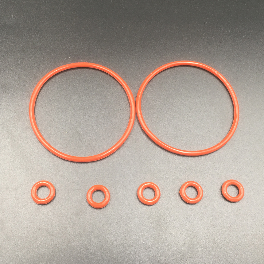 150pcs 8x2.5 8*2.5 9x2.5 9*2.5 10x2.5 10*2.5 11x2.5 11*2.5 (OD*Thickness) VMQ Food Grade Red Silicone Oil Seal O Ring Gasket