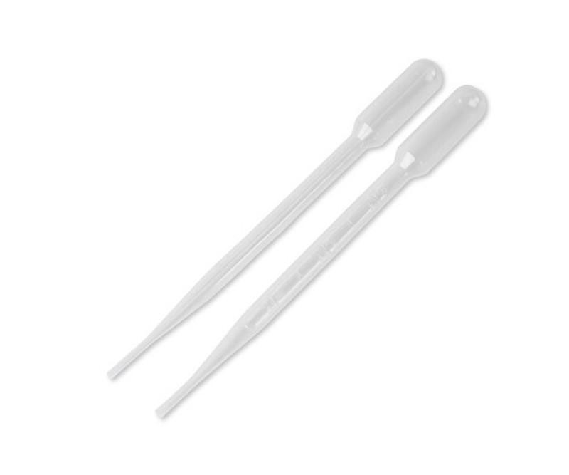 100PCS/Lot 3ML Transparent Pipettes Disposable School Office Supplies Safe Plastic Eye Dropper Transfer Graduated Pipettes