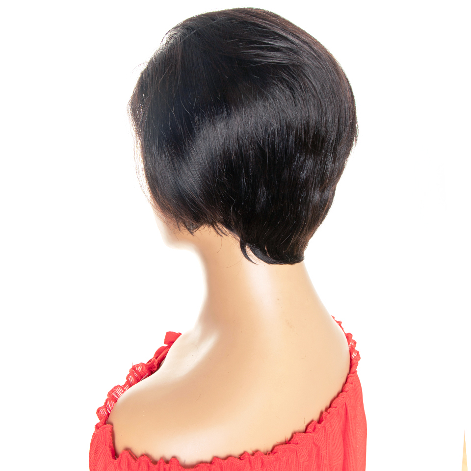 Pixie Cut Wig 4x4 Bob Lace Closure Wig Brazilian Straight Human Hair Wigs 130% Density Remy Short Human Hair Wigs Yepei Hair