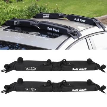 Universal Car Roof Rack Mount Outdoor Rooftop Soft Luggage Carrier Load 60kg Removable Oxford & PVC Auto Cargo Baggage Cross Bar