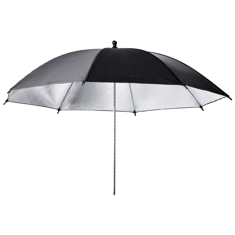 New 2pcs 33inch 83cm Flash Translucent White Soft Umbrella Photo Studio Accessories and 2pcs 33inch Black Silver Color Umbrella