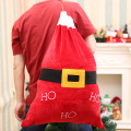 Kissyenia 2020 Christmas Gift Storage Drawstring Bag Santa Claus Avatar Merry Xmas Decoration Candy Bags Velvet Shopping Bag
