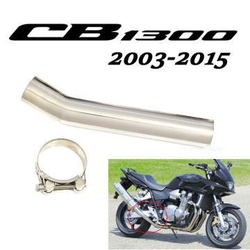 Motorcycle Full System Exhaust Muffler Escape Slip-On For Honda CB1300 CB 1300 Middle Contact Pipe For Yamaha fazer 600 2001