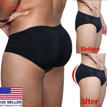 2020 S-6XL Men's Padded Bum Underwear Seamless Butt Lifter Hip Enhancer Shaper Briefs Shaperwear Hip Enhancer Underwear For Men