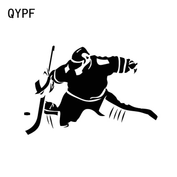 QYPF 14.6*9.7CM Fashion Hockey Decor Car Stickers Vinyl High Quality Accessories Motorcycle C16-0574