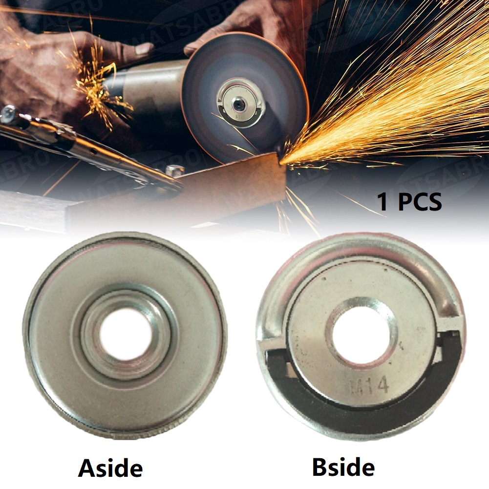 Angle Grinder Nuts Flange Nuts Set M14 Thread For Quick Clamping Locking Release Change Angle Grinder Accessories